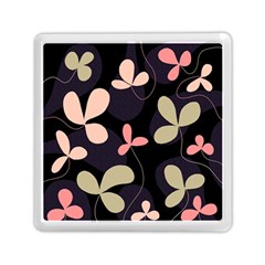 Elegant Floral Design Memory Card Reader (square) 