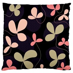 Elegant Floral Design Large Cushion Case (one Side)