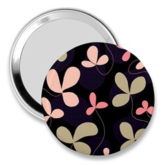 Elegant Floral Design 3  Handbag Mirrors