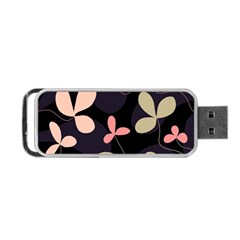 Elegant Floral Design Portable Usb Flash (one Side)