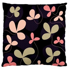 Elegant Floral Design Large Flano Cushion Case (one Side) by Valentinaart