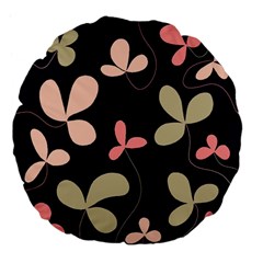 Elegant Floral Design Large 18  Premium Flano Round Cushions by Valentinaart