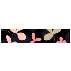 Elegant Floral Design Flano Scarf (small)