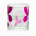 Magenta floral pattern Morph Mugs Center