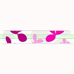 Magenta Floral Pattern Small Bar Mats