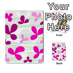 Magenta Floral Pattern Multi-purpose Cards (rectangle) 