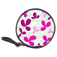 Magenta Floral Pattern Classic 20-cd Wallets