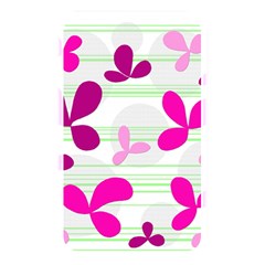 Magenta Floral Pattern Memory Card Reader