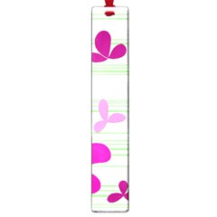 Magenta Floral Pattern Large Book Marks