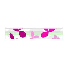 Magenta Floral Pattern Flano Scarf (mini)