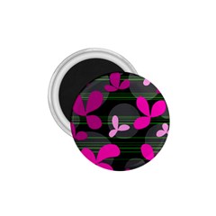 Magenta Floral Design 1 75  Magnets