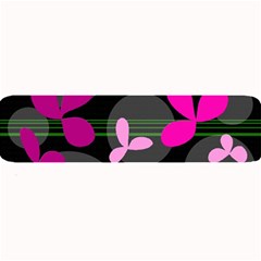 Magenta Floral Design Large Bar Mats by Valentinaart