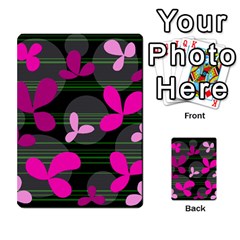 Magenta Floral Design Multi-purpose Cards (rectangle)  by Valentinaart