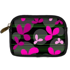 Magenta Floral Design Digital Camera Cases