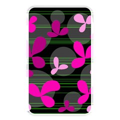 Magenta Floral Design Memory Card Reader