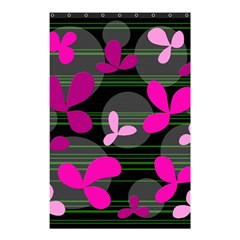 Magenta Floral Design Shower Curtain 48  X 72  (small)  by Valentinaart