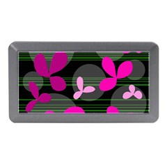 Magenta Floral Design Memory Card Reader (mini)