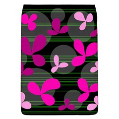 Magenta Floral Design Flap Covers (l)  by Valentinaart