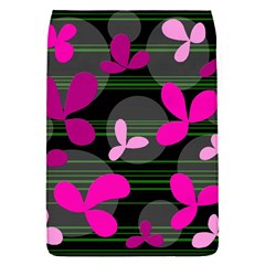 Magenta Floral Design Flap Covers (s) 