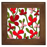 Floral tree Framed Tiles Front