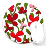 Floral tree Round Mousepads Front