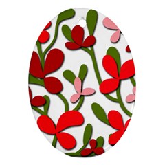 Floral tree Ornament (Oval) 