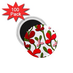 Floral Tree 1 75  Magnets (100 Pack)  by Valentinaart