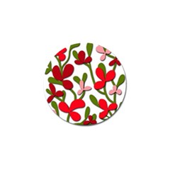 Floral Tree Golf Ball Marker by Valentinaart