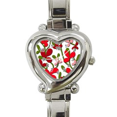 Floral Tree Heart Italian Charm Watch by Valentinaart