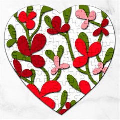 Floral Tree Jigsaw Puzzle (heart)