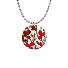 Floral Tree Button Necklaces