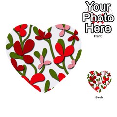 Floral Tree Multi-purpose Cards (heart) 