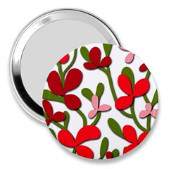 Floral tree 3  Handbag Mirrors