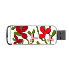 Floral Tree Portable Usb Flash (one Side)