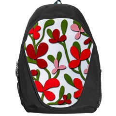 Floral Tree Backpack Bag by Valentinaart