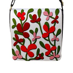 Floral Tree Flap Messenger Bag (l) 