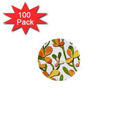 Decorative Floral Tree 1  Mini Buttons (100 Pack)  by Valentinaart