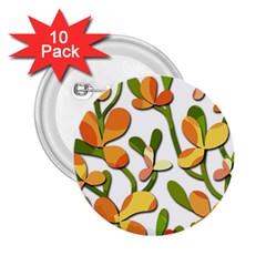 Decorative Floral Tree 2 25  Buttons (10 Pack) 