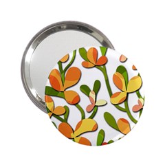 Decorative Floral Tree 2 25  Handbag Mirrors