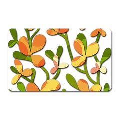 Decorative Floral Tree Magnet (rectangular) by Valentinaart