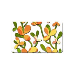 Decorative Floral Tree Magnet (name Card) by Valentinaart