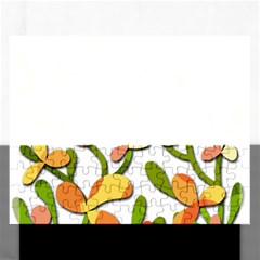 Decorative Floral Tree Rectangular Jigsaw Puzzl