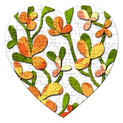 Decorative Floral Tree Jigsaw Puzzle (heart)