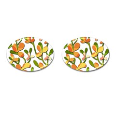 Decorative Floral Tree Cufflinks (oval)