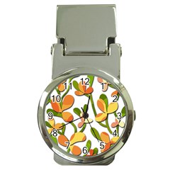 Decorative Floral Tree Money Clip Watches