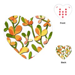 Decorative Floral Tree Playing Cards (heart) 