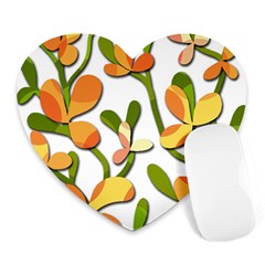 Decorative Floral Tree Heart Mousepads