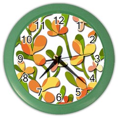 Decorative Floral Tree Color Wall Clocks by Valentinaart