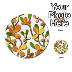 Decorative Floral Tree Multi-purpose Cards (round)  by Valentinaart