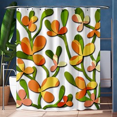 Decorative Floral Tree Shower Curtain 60  X 72  (medium) 